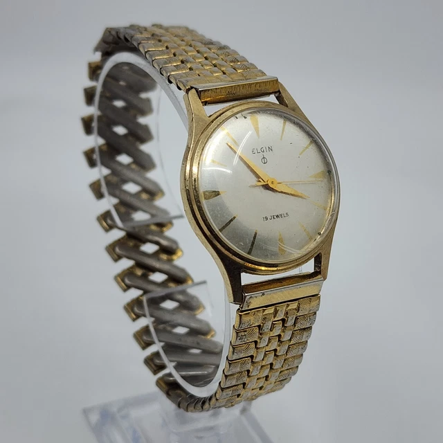 Vintage Elgin Mechanical Watch - 19 Jewel 777 Movement PARTS REPAIR NOT RUNNING