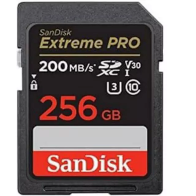 Sandisk 256 GB Ultra Extreme Pro SD SDHC Class 10 Memory Card for Camera 200mbs