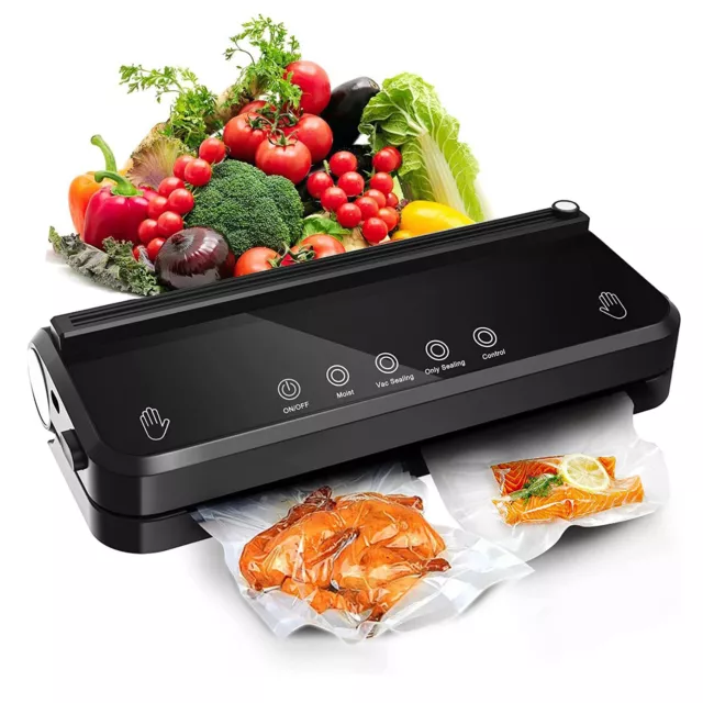 Vacuum Sealer Machine Fresh Food Storage Saver Bags Rolls With Built-in Cutter 2