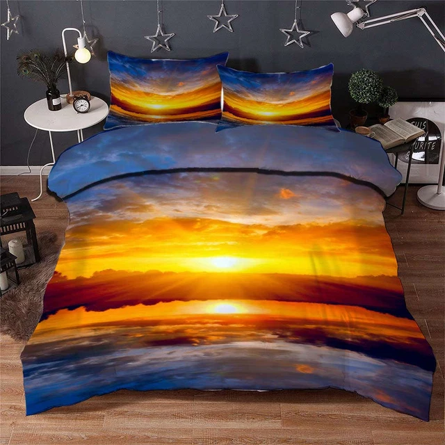 A LAYERED SUNSET 3D Printing Duvet Quilt Doona Covers Pillow Case