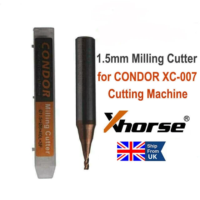 1.5MM MILLING CUTTER Work for Xhorse CONDOR XC007/XP005/XP005L/XP