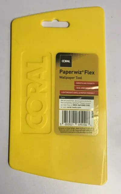 CORAL Paperwiz Flexible Wallpaper Tool 3-in-1 Smoother Edger Zinsser Walwiz FLEX