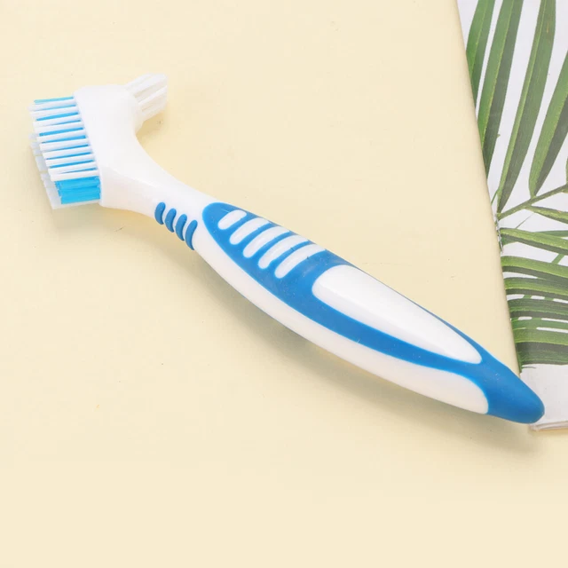 1 pieza cepillo de dientes portátil diseño antideslizante dentadura postiza