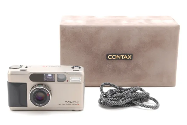 [Near MINT] Contax T2 Titan Silver 35mm Point & Shoot Film Camera FormJAPAN#1016