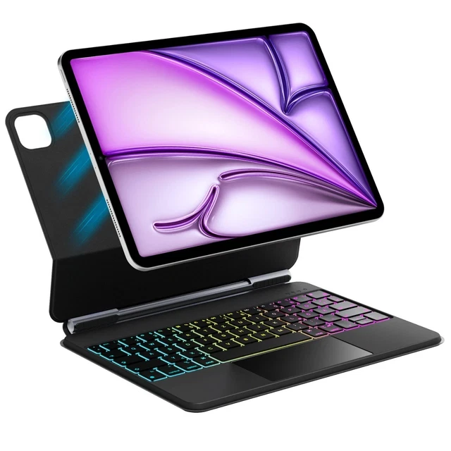 Étui Magic Keyboard Pour IPad Pro 12.9" (3/4/5/6) Et IPad Air 13" – Blanc, RGB