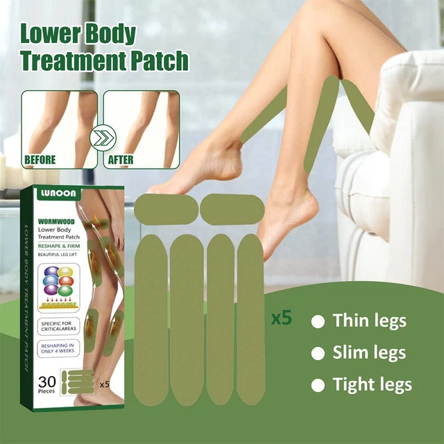 Pegatinas para piernas de ajenjo Delgadas Suaves Con Forma de Pierna Delgadas Delgadas Perches para piernas apretadas 30 piezas