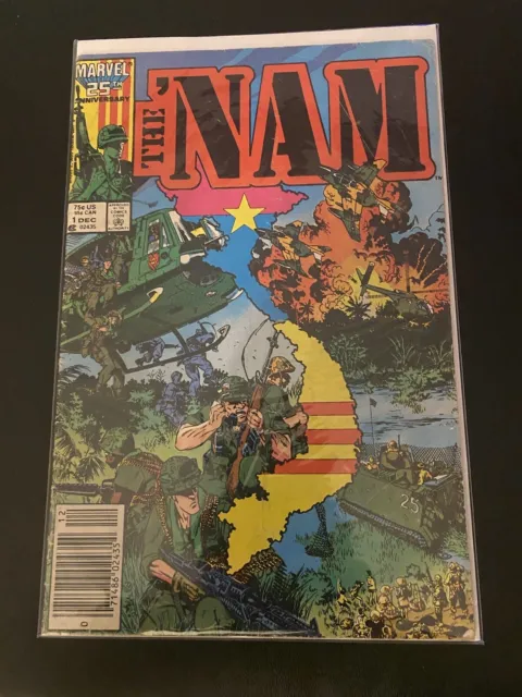 The NAM #1 Marvel Comics 1986 Vietnam War Vintage Comic Book VF