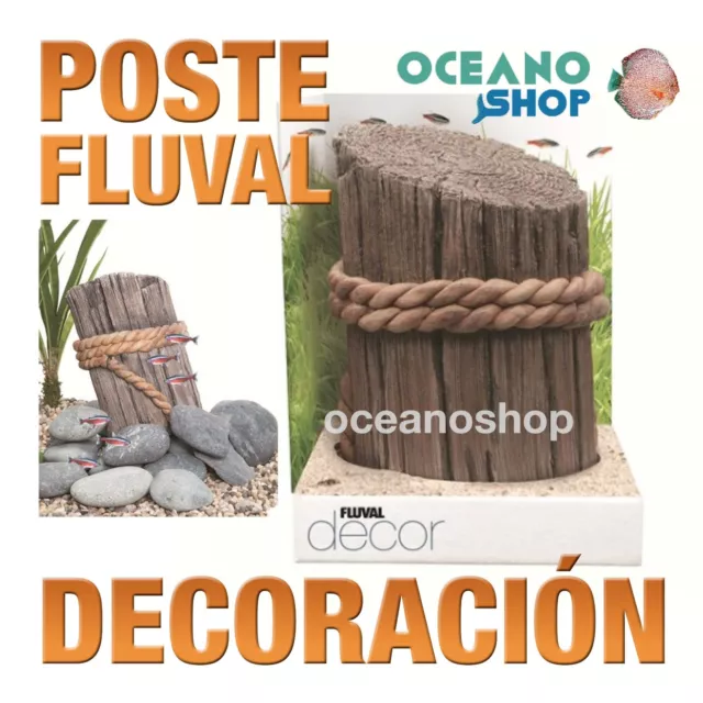 RÉPLICAS FLUVAL DECORACIÓN - POSTE ornamento acuario gran calidad y realidad