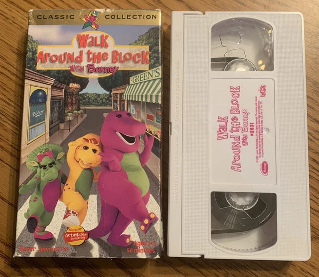 BARNEY WALK AROUND The Block With Barney VHS Tape Tested £7.60