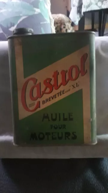 Bidon Ancien Boite Pot Bouteille Huile Graisse Castrol