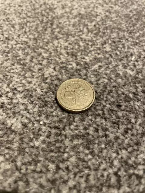 Rare 1998 Isle Of Man £1 One Pound - Cricket Equipment - Royal Mint Free P&P