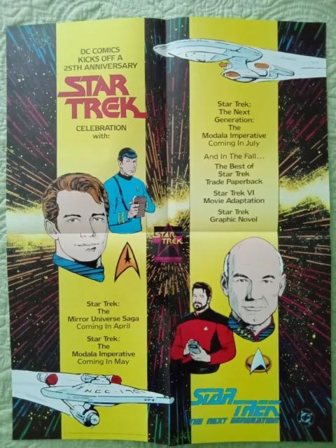 Star Trek The Next Generation Promo Poster  17 x 22  Inches DC Comics