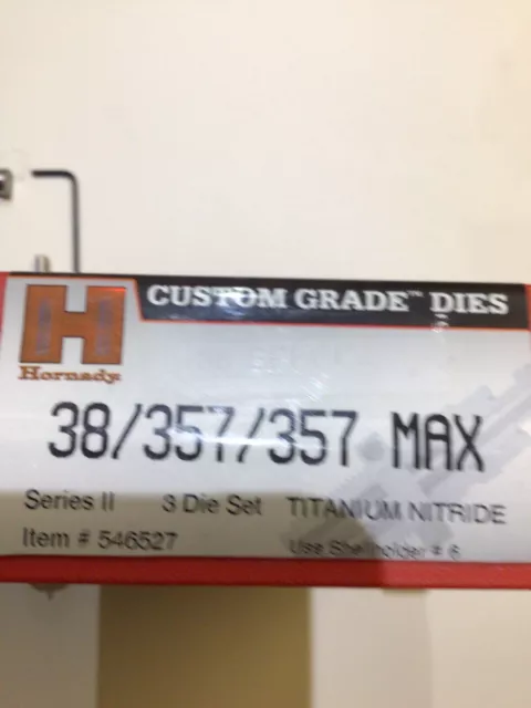 hornady custom grade dies 38/357/357 max