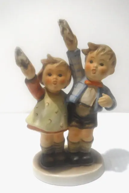 Hummel Two Children Figurine AUF WIEDERSEHEN Goebel 1960-72 W. GERMANY TMK 3