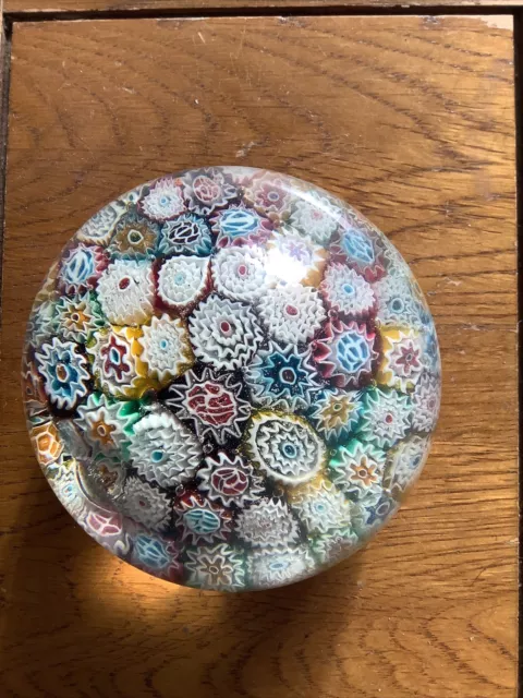 Murano millefiori paperweight