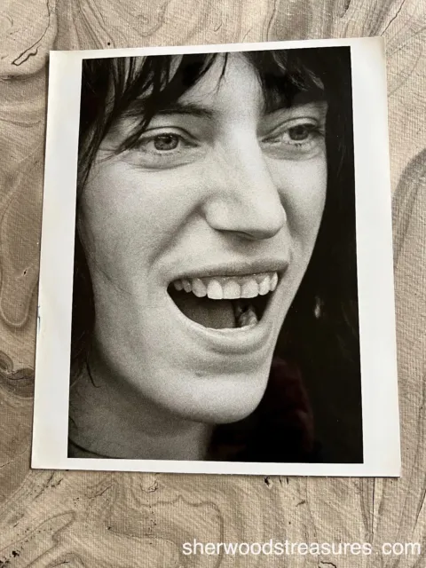 Patti Smith Vintage Photo Black / White   8" 10" Stamped Dave Patrick