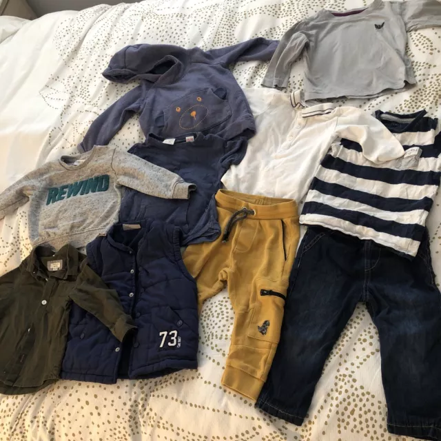 10 Items large 12-18 month bundle river island zara next autumn winter