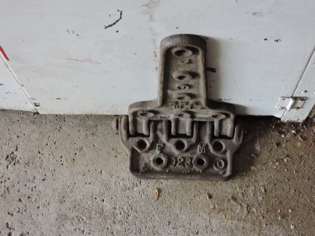 Antique Primitive FM 922 Railroad Car Hinge Barn nice shape 15 1/2" long 3