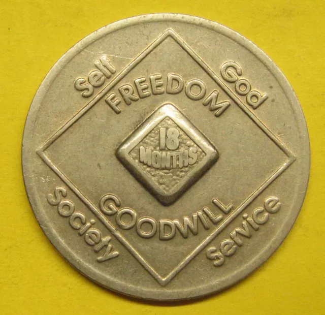 Recovery Coin Freedom - Goodwill - Self -  God - Society - Service Take a Look