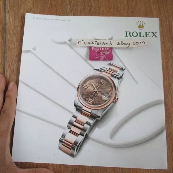 rolex oyster perpetual datejust watch picture print ad 8x 8.5 inch 20.5 x21.5 cm