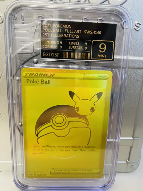 Poke Ball Dorada de Pokemon Celebrations ultra premium