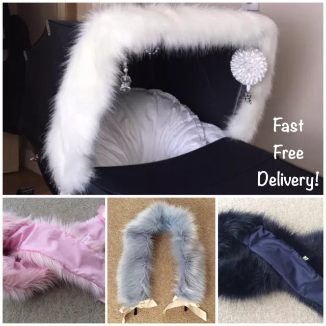 Fur hood for silver cross pram clearance