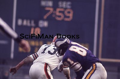 NFL Carl Eller Minnesota Vikings Cleveland Browns Original 35mm Slide Football!