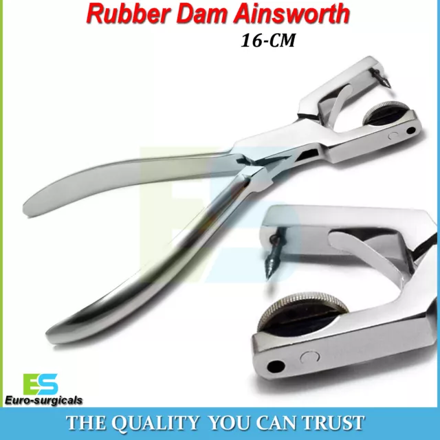 Dental Endodontic Ainsworth Rubber Dam Punch Hole Pliers Restorative Forceps CE