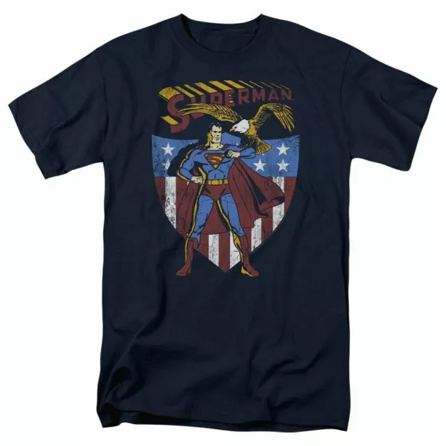 SUPERMAN ALL AMERICAN T Shirt Mens Licensed Clark Kent DC Comics Tee ...