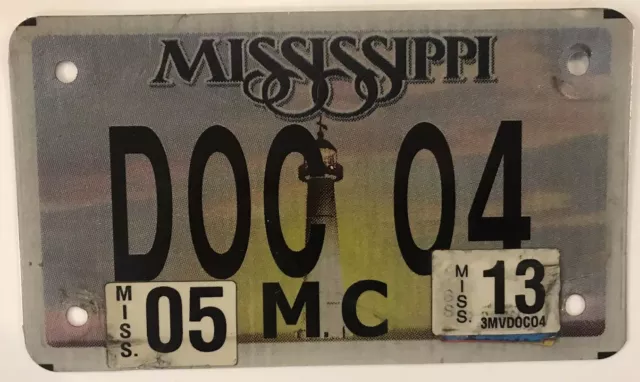 MOTORCYCLE vanity DOC DOCTOR 2004 license plate Medical M.D. MD Physician Health