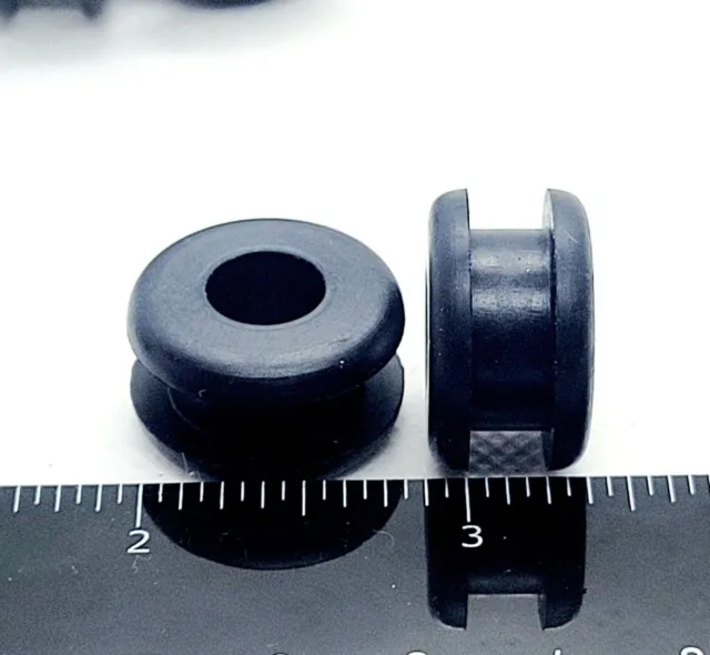5/8" Panel Hole Rubber Grommets 3/8" ID for 1/4" Thick Walls Cable Wire Bushing