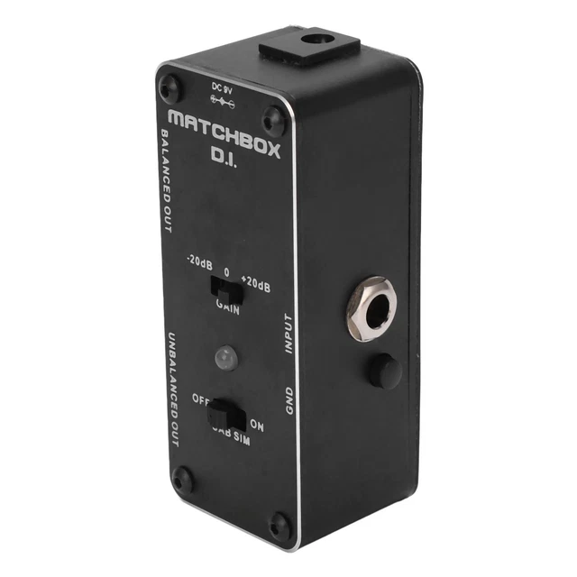 Pédale DI 1M Ohms Entrée Pédales Basse Métal Pour Guitares Electriques