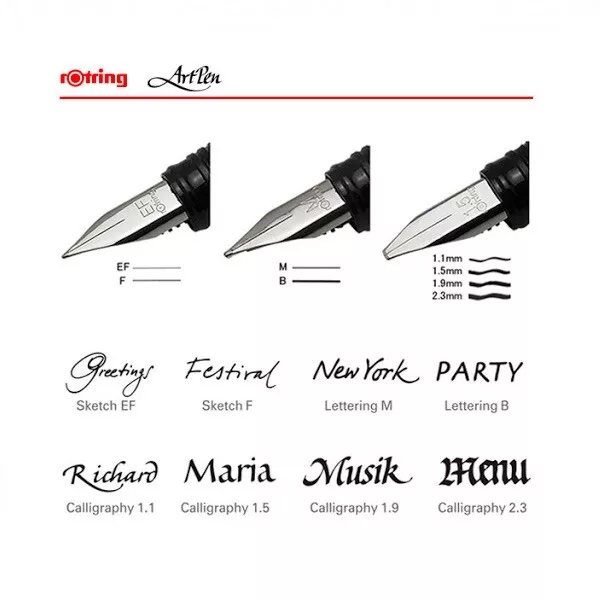 Rotring fountain pen pick your own size!