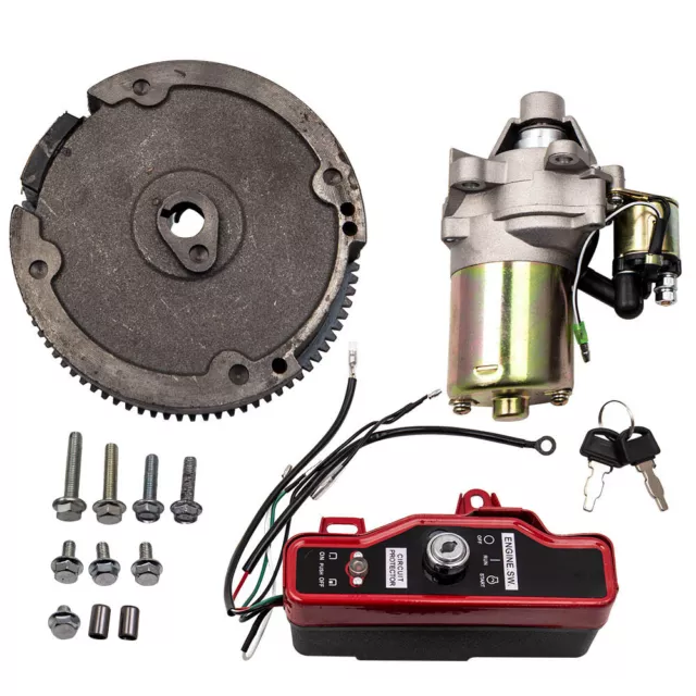 Kit De Démarrage Électrique Pour Honda GX160 GX200 - Démarreur Volant Bobine 5.5CV 6.5CV