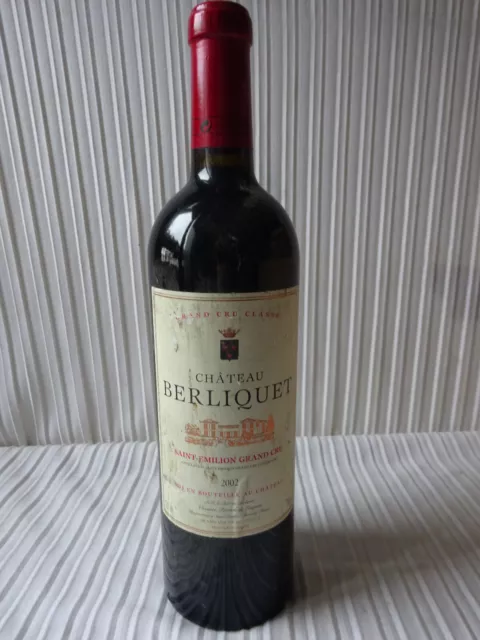 saint-émilion château berliquet grand cru classé rouge 2002 - bordeaux