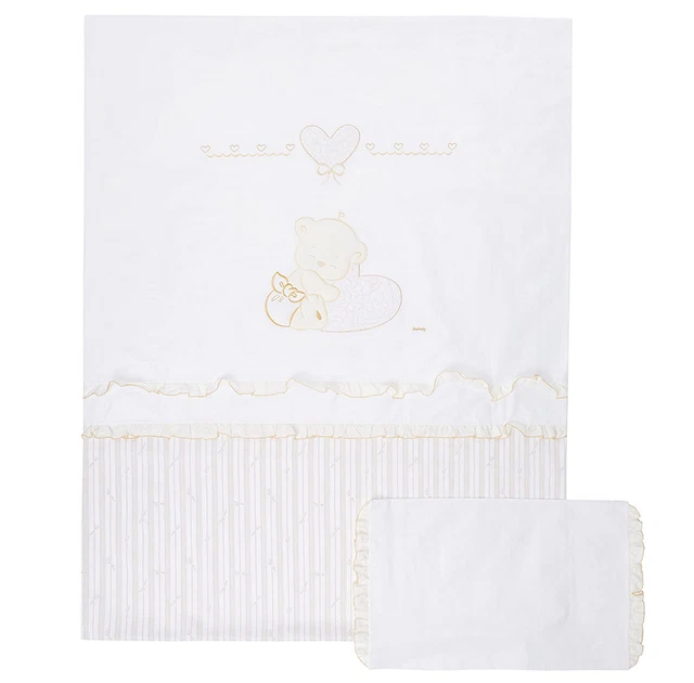 Italbaby Love Pony Set Cover Bedding Blanket With Closing Ivory Colour