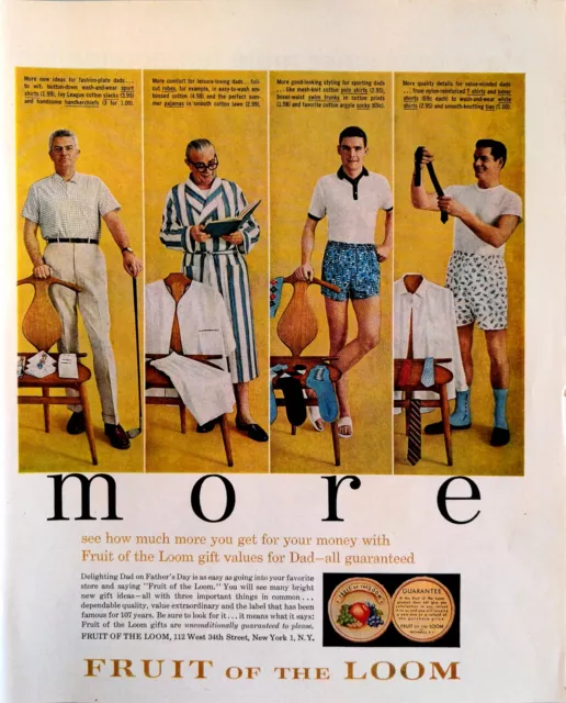 FUNPALS & UNDEROOS Fruit of the Loom 1980s Print Advertisement Ad 1986  $13.99 - PicClick
