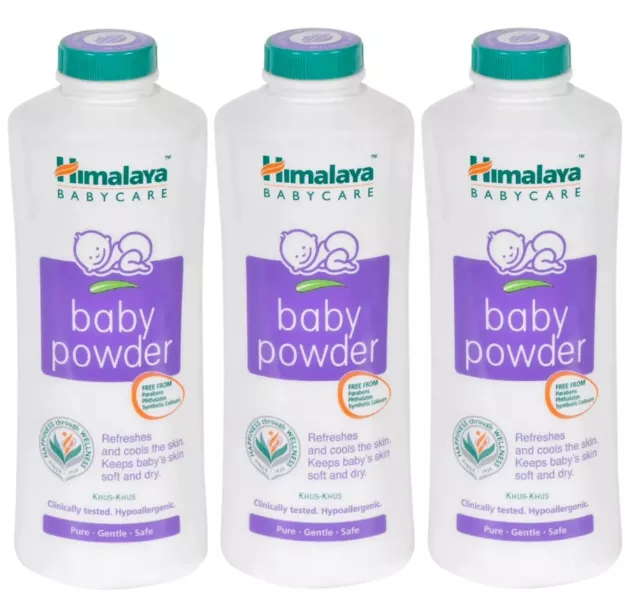 3 x Himalaya Natural Baby Powder Olive & Almond 100g BBE 10/22