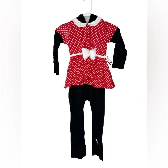 Disney Minnie Mouse one piece pajama costume sz 5T nwt