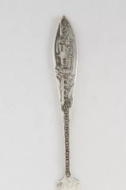 Vintage 1776 Letter Opener Silverplate Mission San Juan Capistrano Design Nr