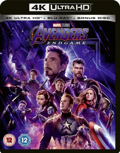 Avengers: Endgame Blu-ray (2019) Robert Downey Jr, Russo (DIR) cert 12 3 discs