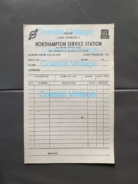 Kellogg Bldg Pure Oil Northampton Service Station Cape Charles Va Form Blk Owned