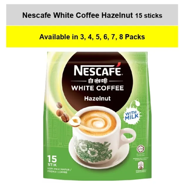 Nescafé Ipoh White Coffee Hazelnut | (15's/Pack) Exp. 2024