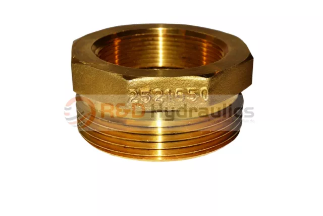 Fire Hydrant Adapter | 2" Female NPT x 2-1/2" Male NST/NH | Brass