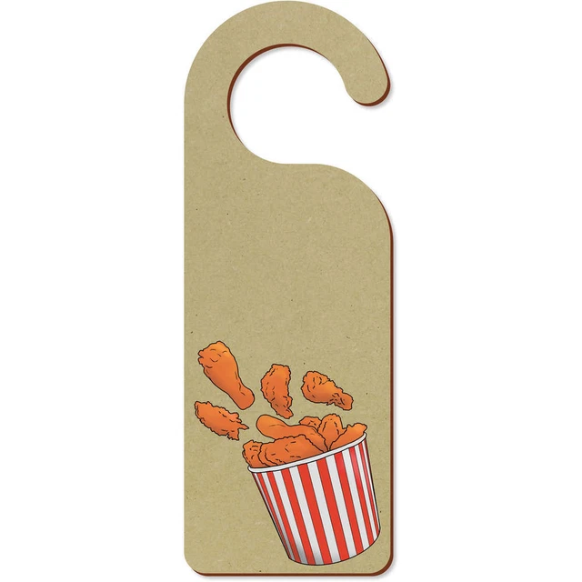 'Cubo de pollo frito' 200 mm x 72 mm Colgador de puerta (DH00034660)