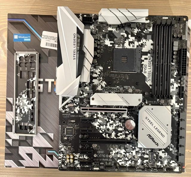 ASROCK B450 STEEL Legend Motherboard AMD Ryzen 7 2700 CPU