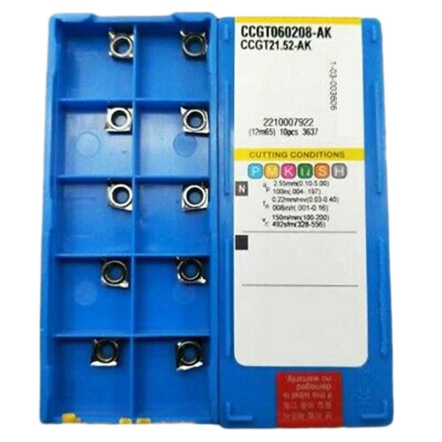 10 Inserts Carbure 16IR AG60S - Pour Filetage Semi-Finition & Finition - Haute Performance