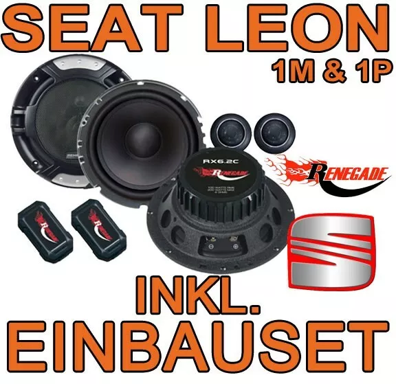 Seat Leon 1M & 1P  FRONT-HECK  LAUTSPRECHER 16cm BOXEN EINBAUSET ERSATZ NEU