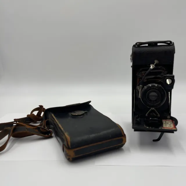 Vintage Ansco No.1A Readyset Folding Camera Very Old #004