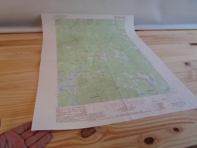 Center Sandich New Hampshire NH Vintage Map 1987 USGS